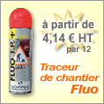 Traceur de chantier fluorescent
